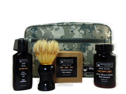 Shave Travel Kit with Digital Camo Bag